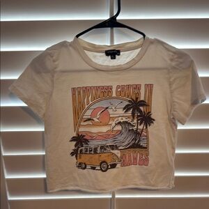 Cream Graphic Tee for Kids